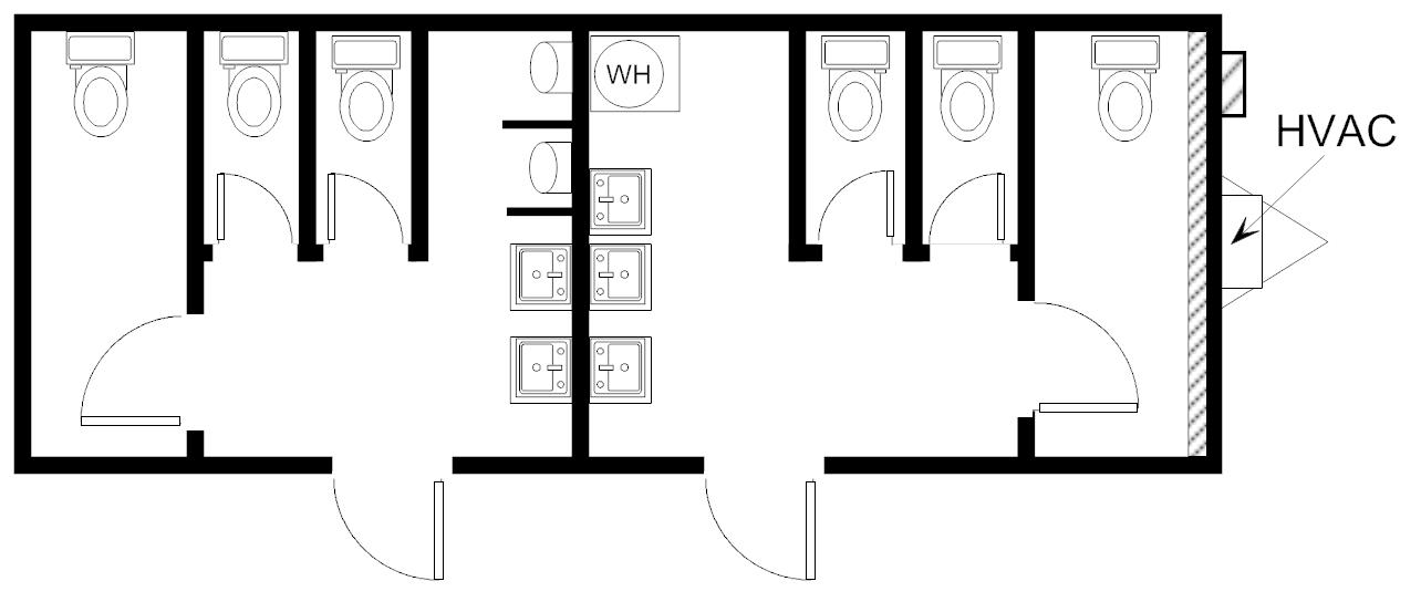 Restroom, 12x32 HCD 