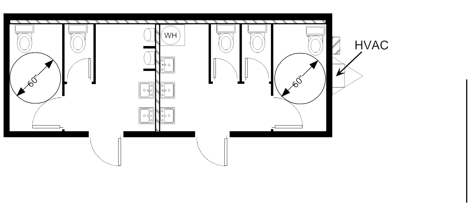 Restroom, 12x32 HCD 