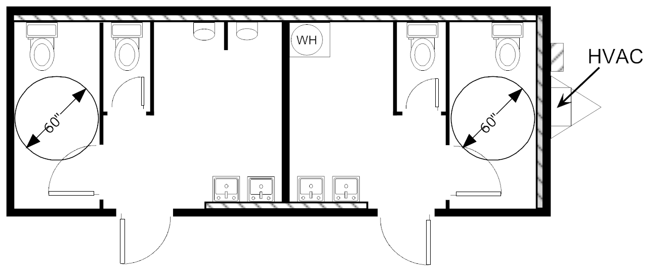 Restroom, 12x32 HCD 