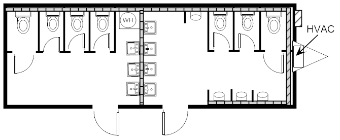 Restroom, 12x34 TX 