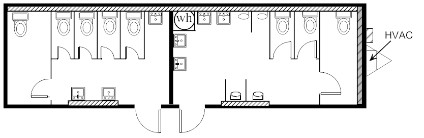 Restroom, 12x42 HCD 