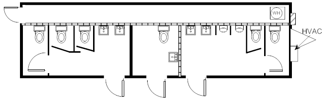 Restroom, 12x44 TX 