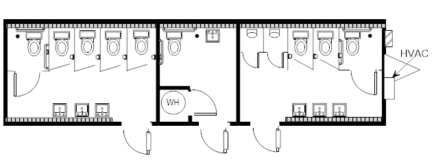 Restroom, 12x44 TX 