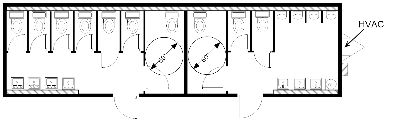 Restroom, 12x44 HCD 